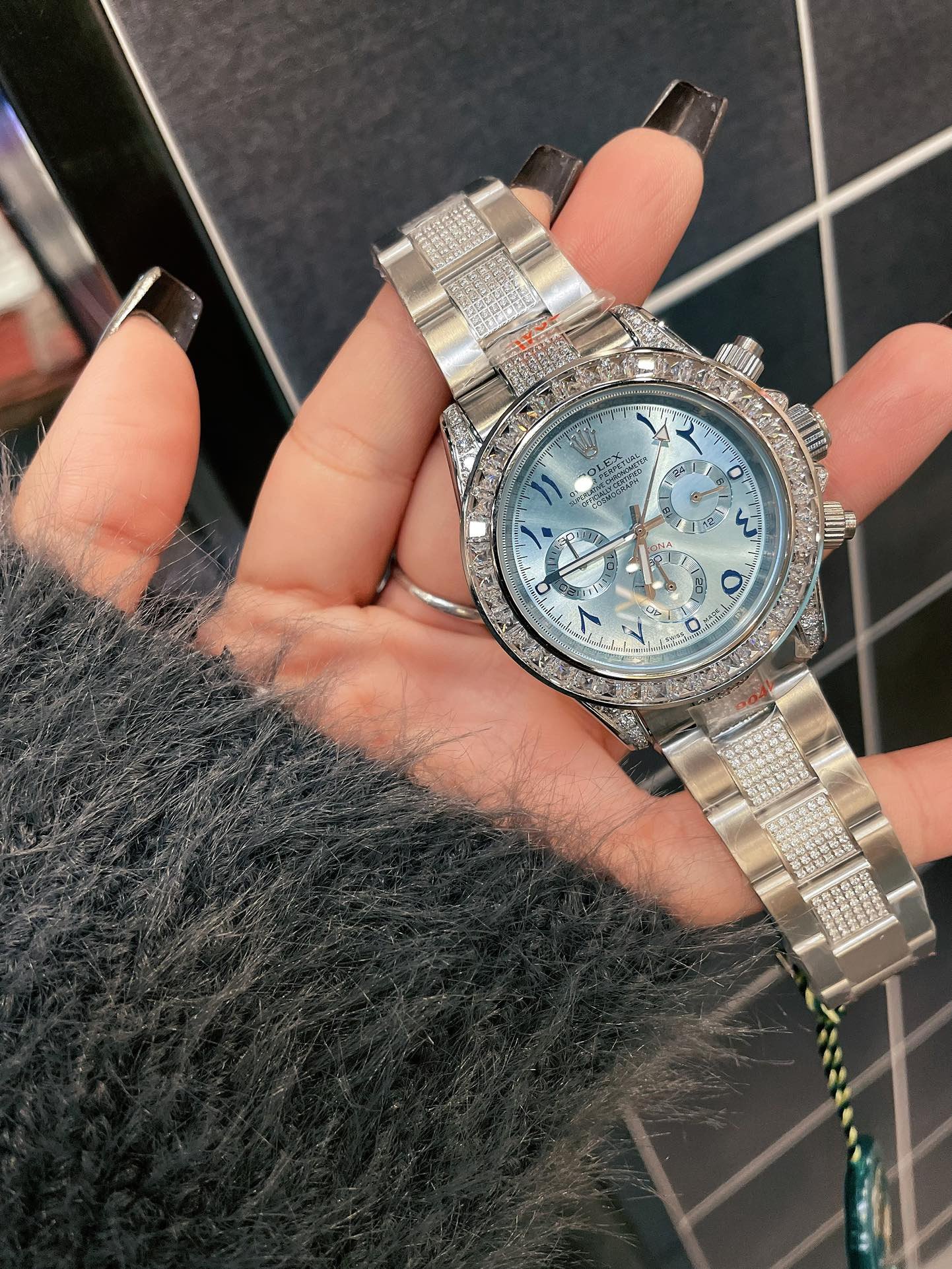 Rolex Ice Blue Daytona New Daytona Rainbow Edition - Image 9