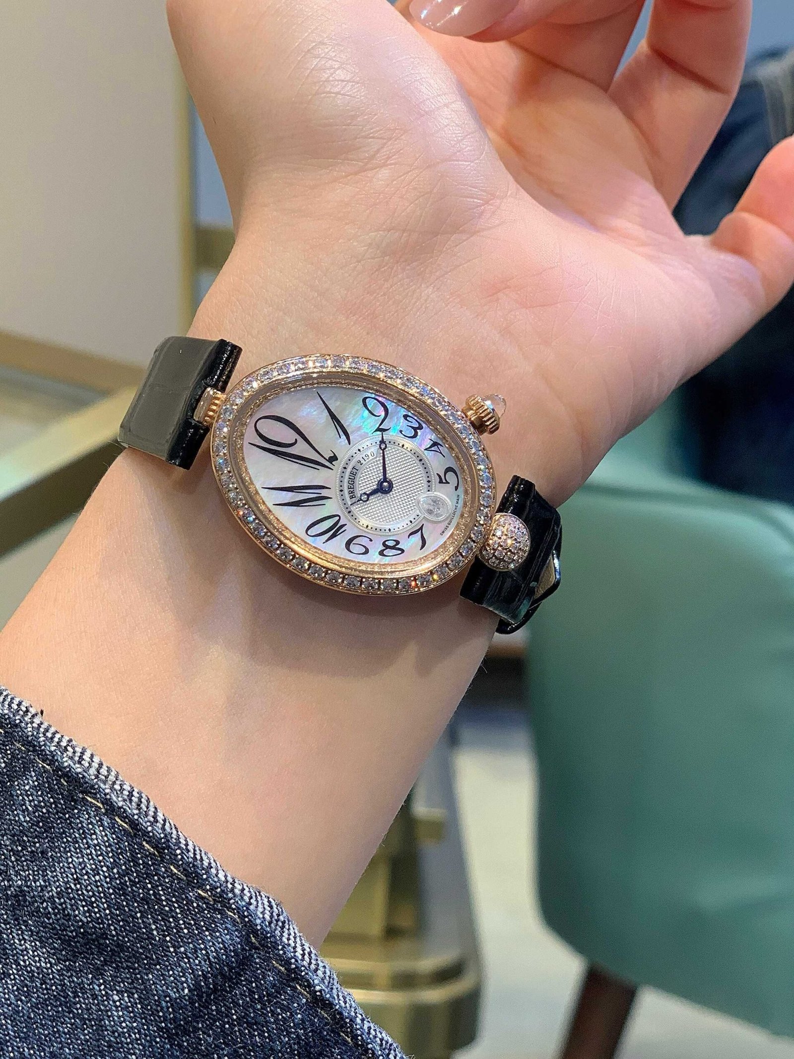 Breguet Reine de Naples Series High-Quality Swiss Quartz Ladies Watch - Image 14