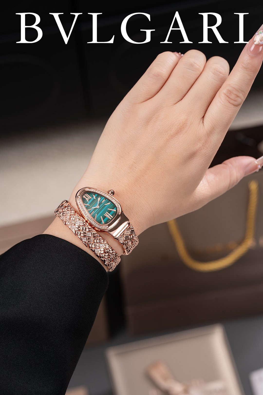 Bvlgari's new diamond-shaped art SERPENTINS PIG series watch - Image 9