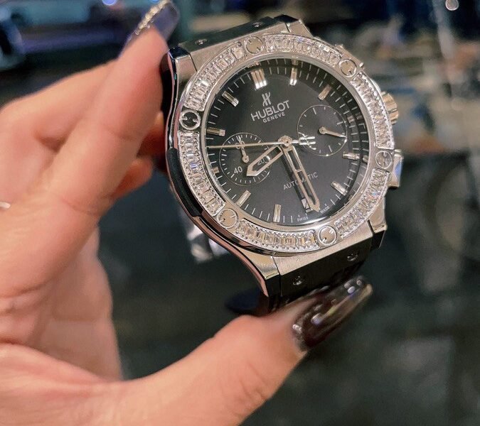 Hublot 38mm chronograph women's watch