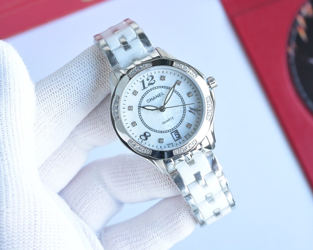 CHANEL quartz movement, 316L stainless steel case, women's wristwatch