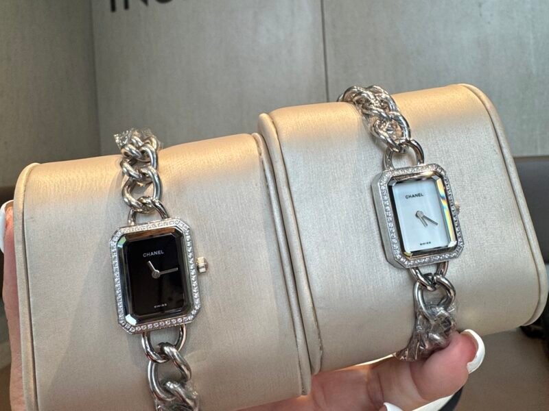 Chanel Black Gold Little Cube Quartz Watch for Women