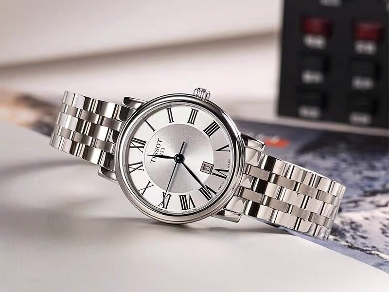 Tissot Carson Zenith I Minimalist Dial Quartz Steel Strap Women's Watch T122 Series