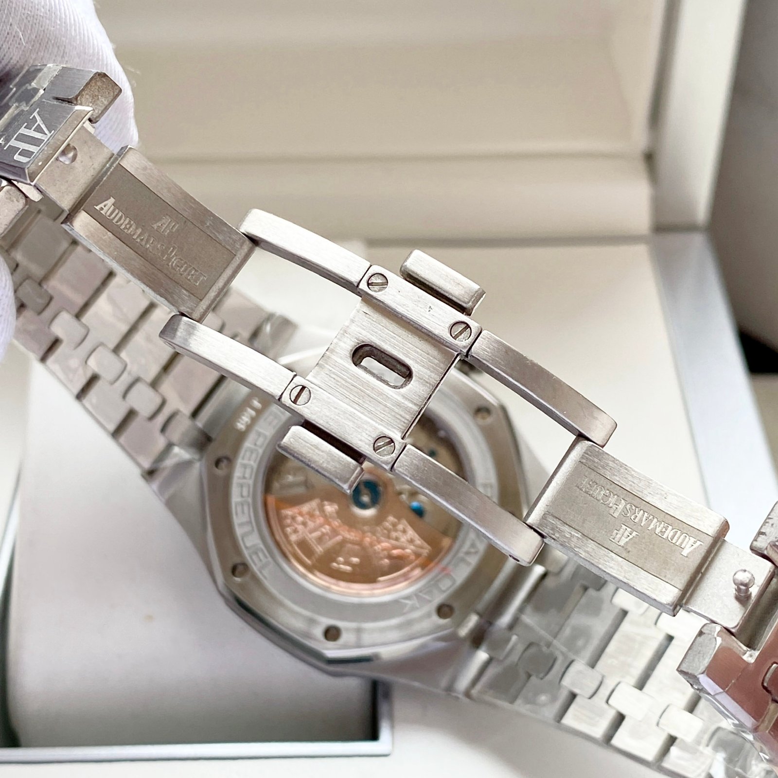 Audemars Piguet Royal Oak series, a perpetual calendar wristwatch with complex functions. Model: 26574ST2.OO.1220 - Image 5