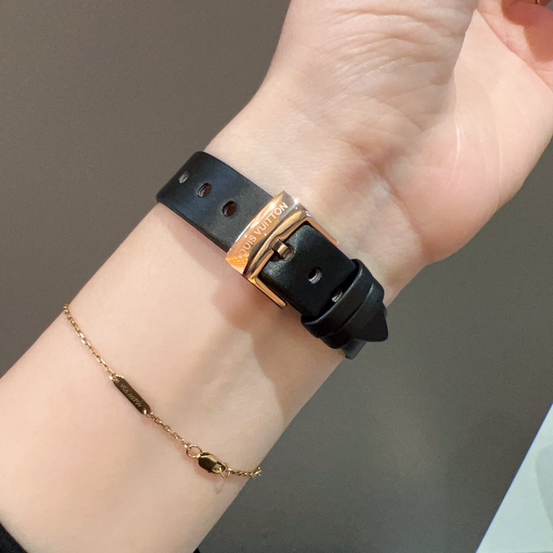 Lv Louis Vuitton, Blue Treasure Scratch resistant Mirror Movement Watch - Image 5