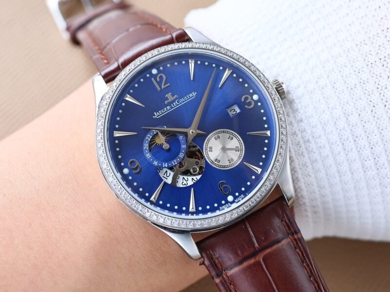 Jaeger LeCoultre's vortex style small flywheel adds mechanical beauty to premium men's watches