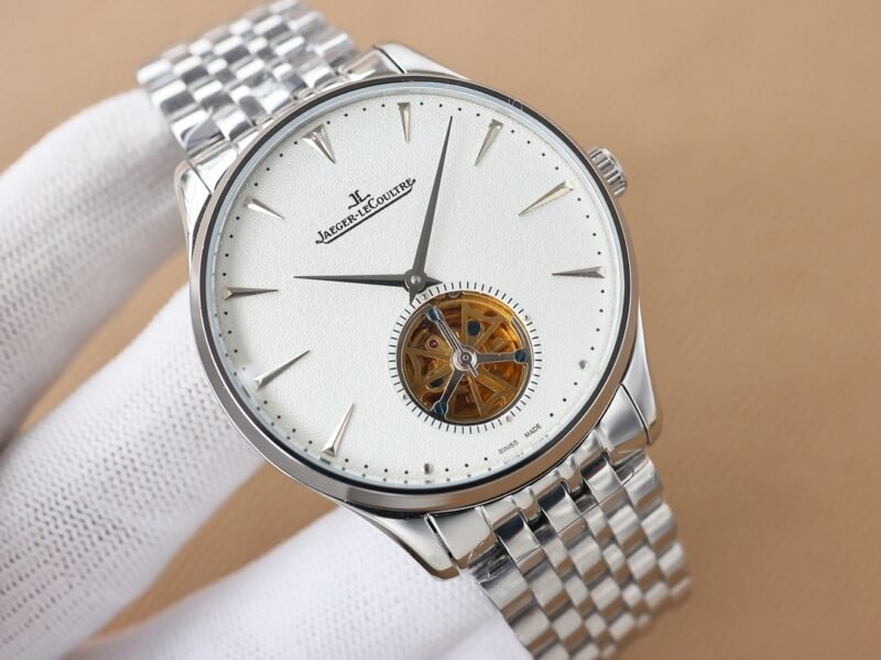 Jaeger LeCoultre Master Series boutique men's large flywheel wristwatch,