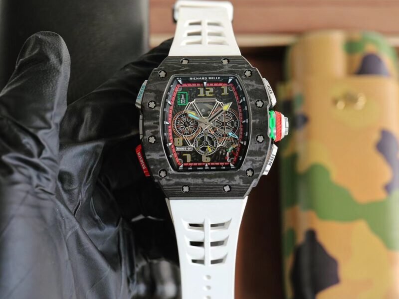 Richard Mille Men's Collection RM 65-01 Carbon TPT Carbon Fiber Watch