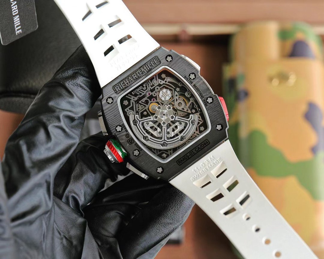 Richard Mille Men's Collection RM 65-01 Carbon TPT Carbon Fiber Watch - Image 4