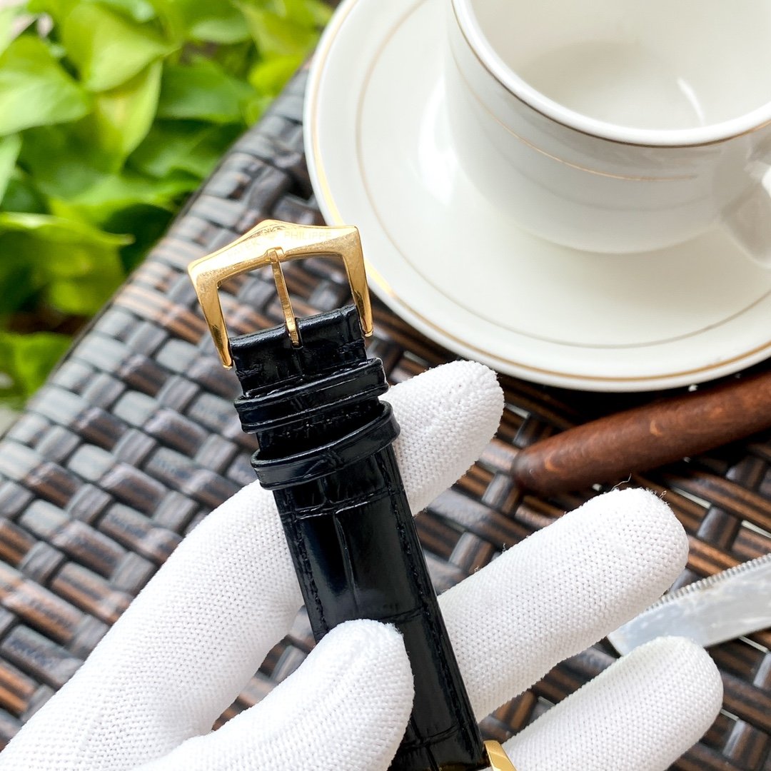 Patek Philippe Men's Wristwatch, Three-Pin Design, Exquisite Craftsmanship, Elegant & Noble Gentleman Style - Image 4