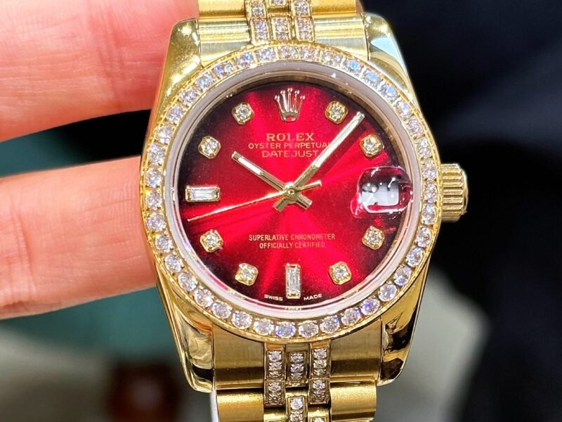 Rolex Date-Just 31mm Watch | White Diamond & 316 Stainless Steel Luxury Wristwatch