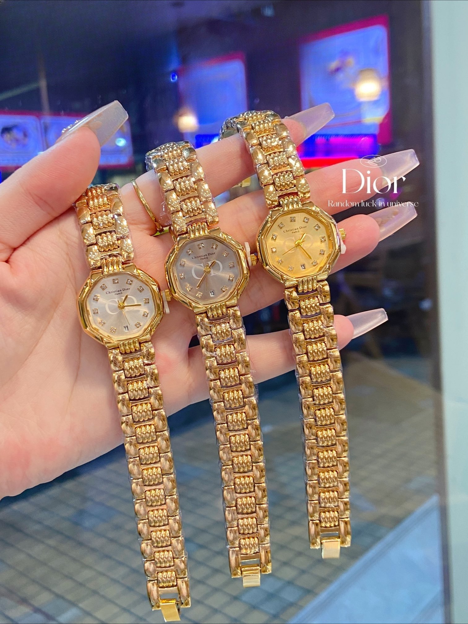 Treasure, medieval Dior, modern style watch