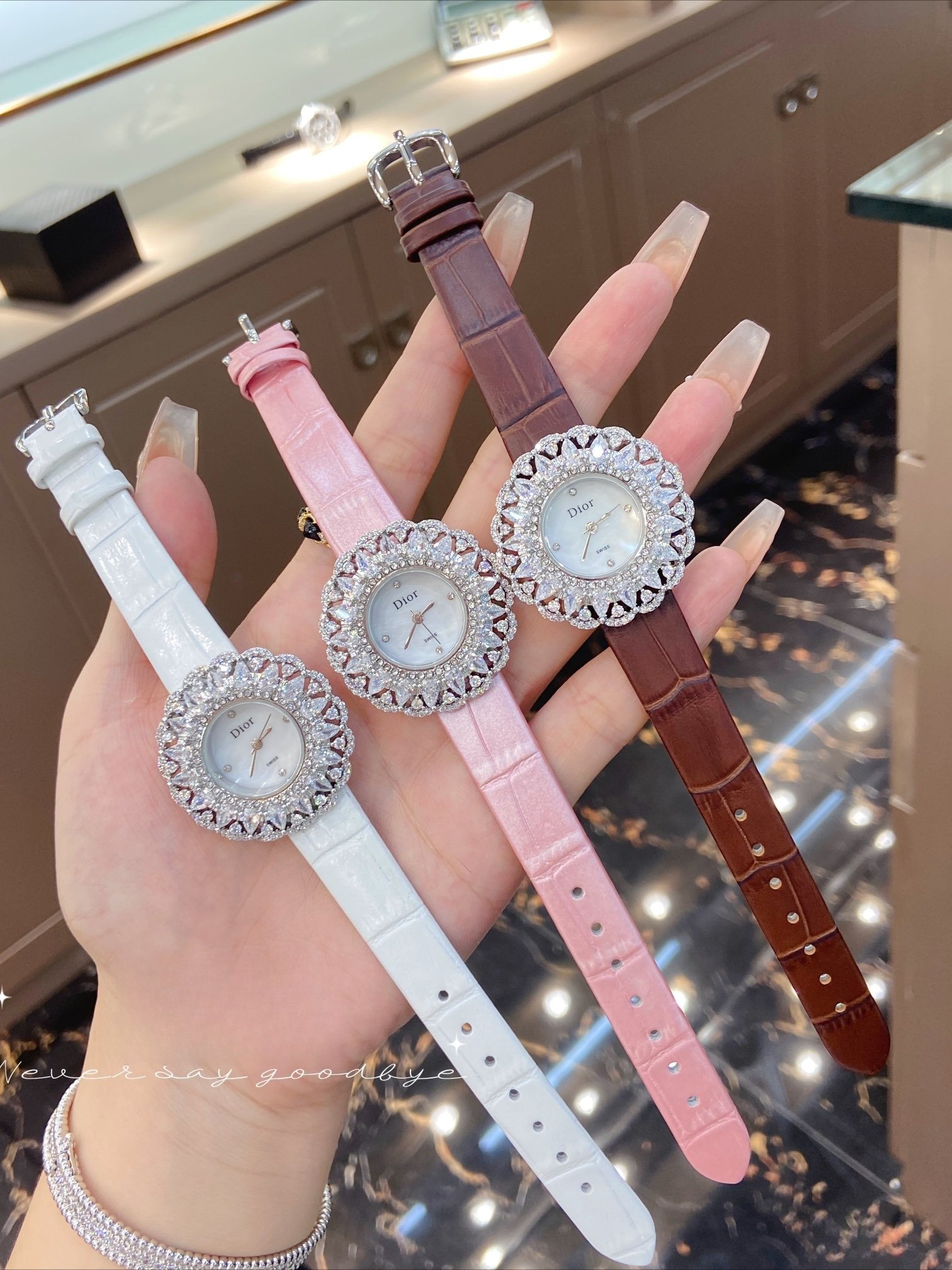 Dior's new La d de Dior collection of high-end luxury jewelry watches