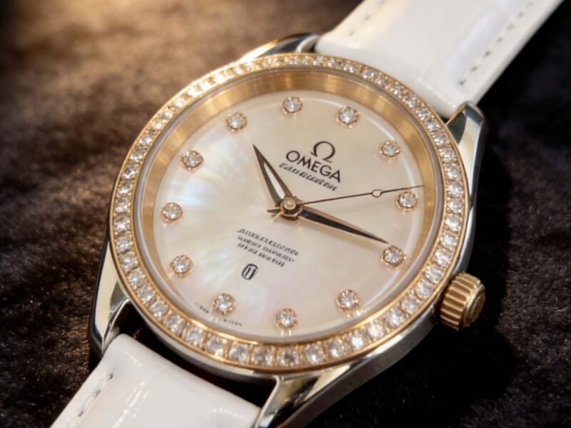 Omega Seamaster AquaTerra Ladies’ Watch with Diamond Bezel & Mother-of-Pearl Dial